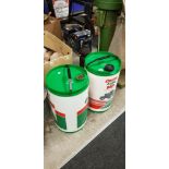 2 CASTROL DRUMS