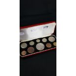 1953 FULL COIN SET IN RED CASE