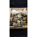 LARGE QUANTITY OF PILL BOXES TO INCLUDE SILVER