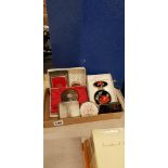 QUANTITY OF COMPACTS, MIRROR, CIGARETTE CASE ETC