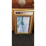 2 GILT FRAMED PICTURES