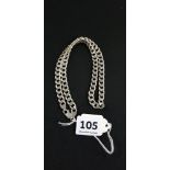 HEAVY SILVER CURB CHAIN