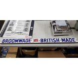 BROOMWADE ENAMEL SIGN