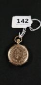 ANTIQUE 14CT GOLD FOB WATCH