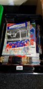 BOX OF FOOTBALL PROGRAMMES