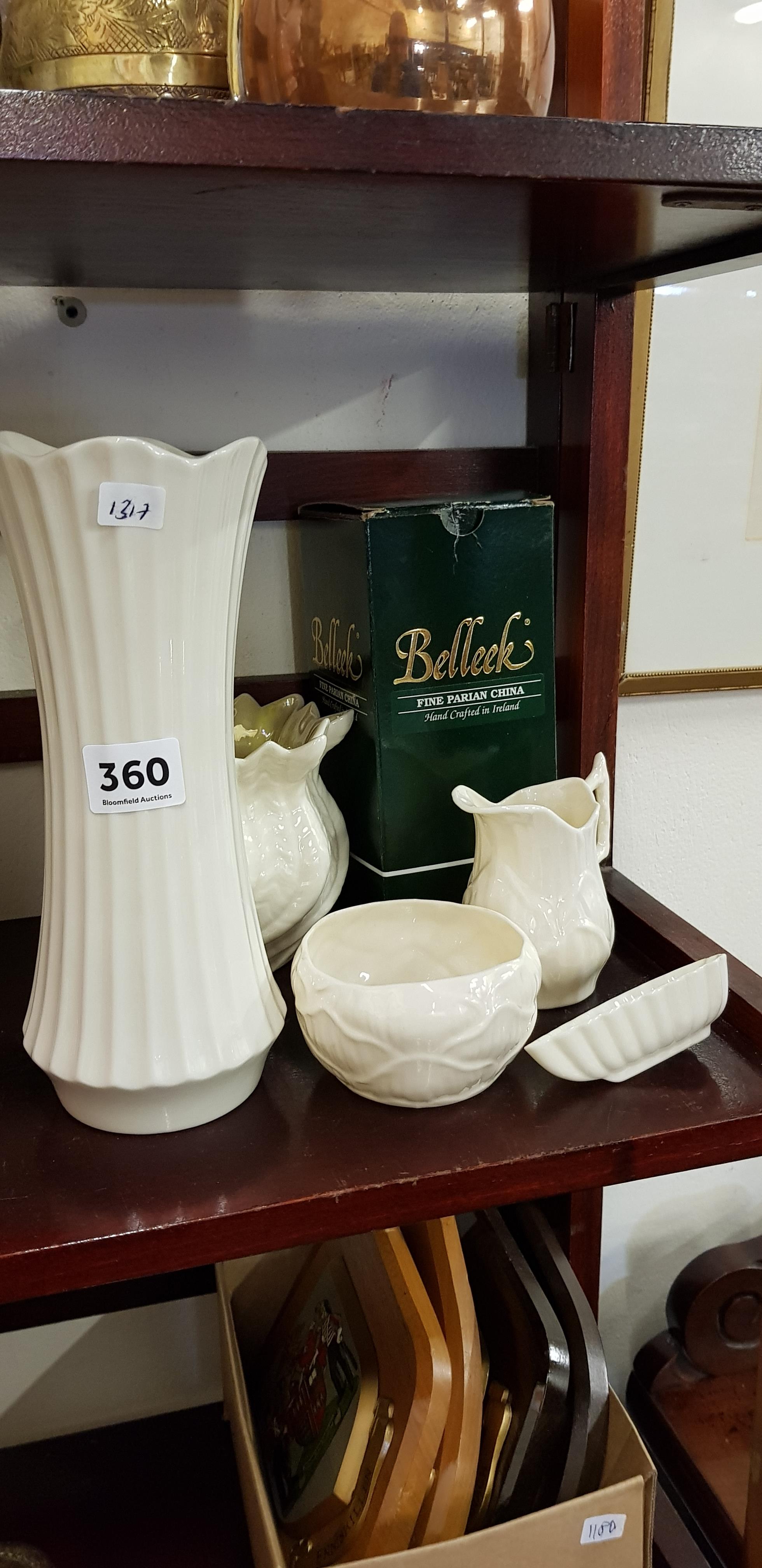 6 PIECES OF BELLEEK