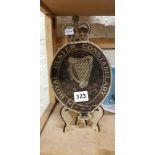 CARVED RUC PLAQUE WITH STAND