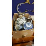 BOX LOT OF ORNAMENTS