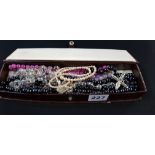 BOX OF COSTUME JEWELLERY