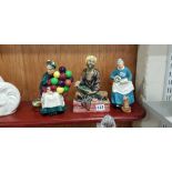 3 ROYAL DOULTON FIGURES