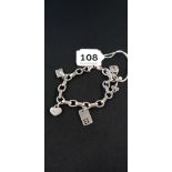 SILVER CHARM BRACELET