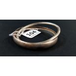 3 SILVER BANGLES