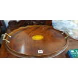 VINTAGE WOODEN DRINKS TRAY