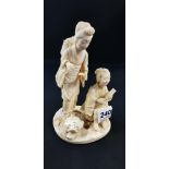 ANTIQUE IVORY FIGURE GROUPS