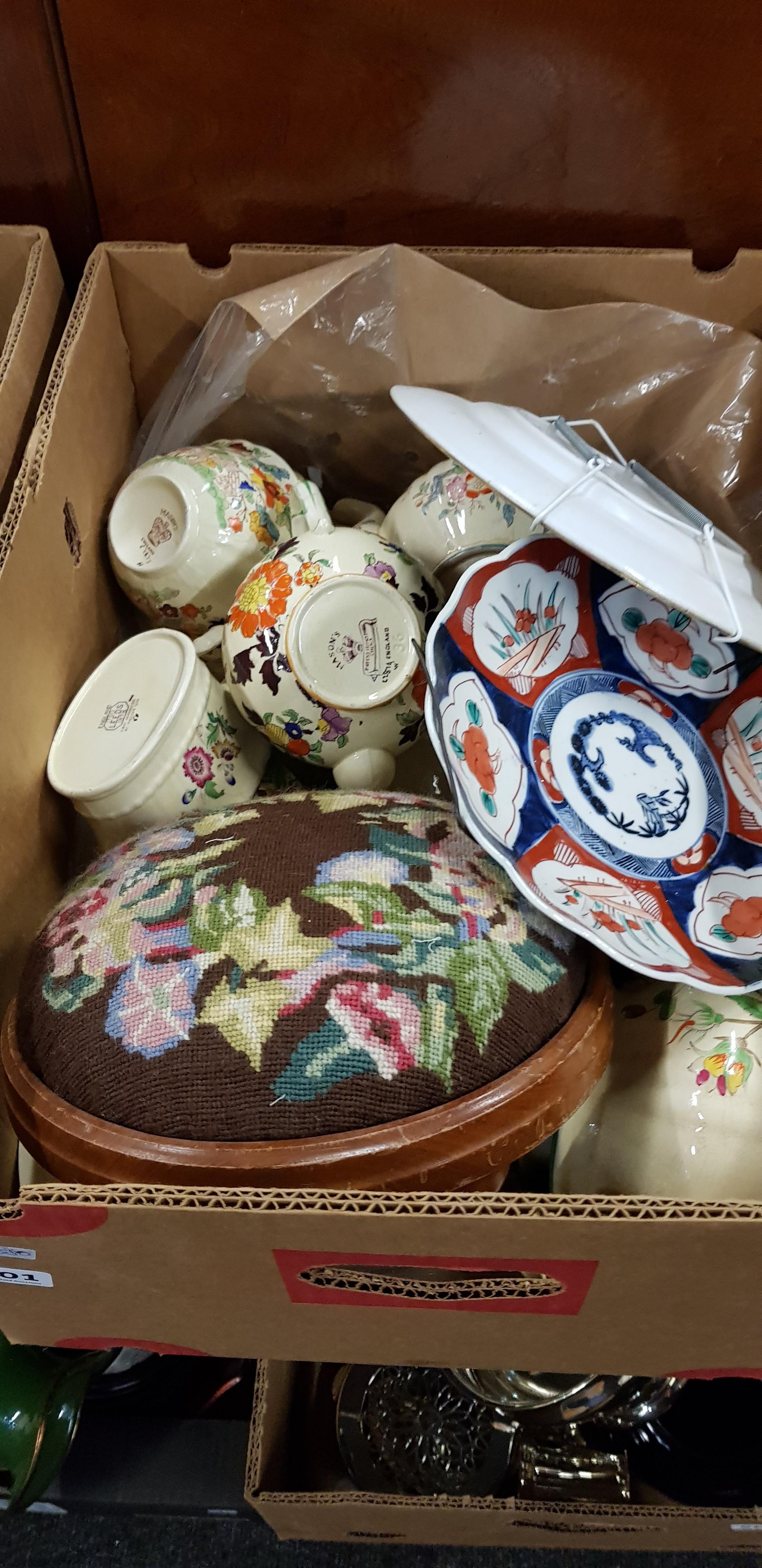 BOX OF OLD CHINA