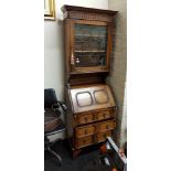 ANTIQUE OAK BUREAU BOOKCASE