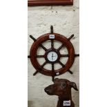 SHIPS WHEEL CLOCK