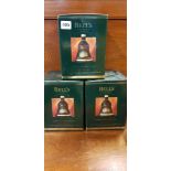 3 BELLS WHISKEY BELLS - ALL FULL AND IN ORIGINAL SUPPLY BOX 1993