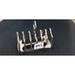 ANTIQUE SILVER TOAST RACK