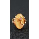 GOLD DRESS RING MOTHER OF PEARL