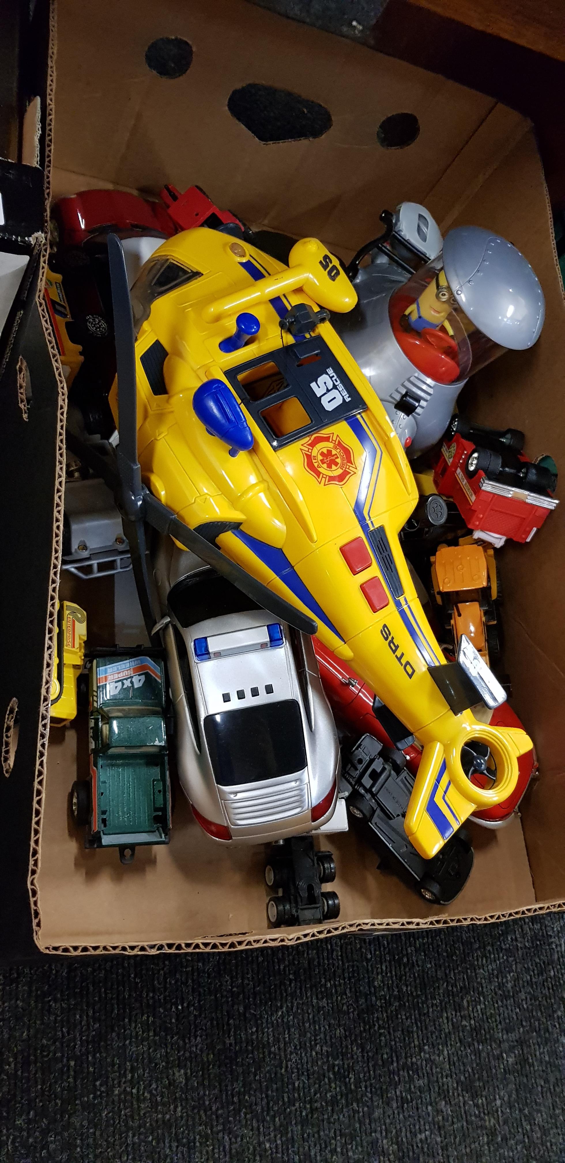 BOX OF LARGE TOYS