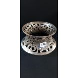 IRISH SILVER DISH RING - DUBLIN 1907/08