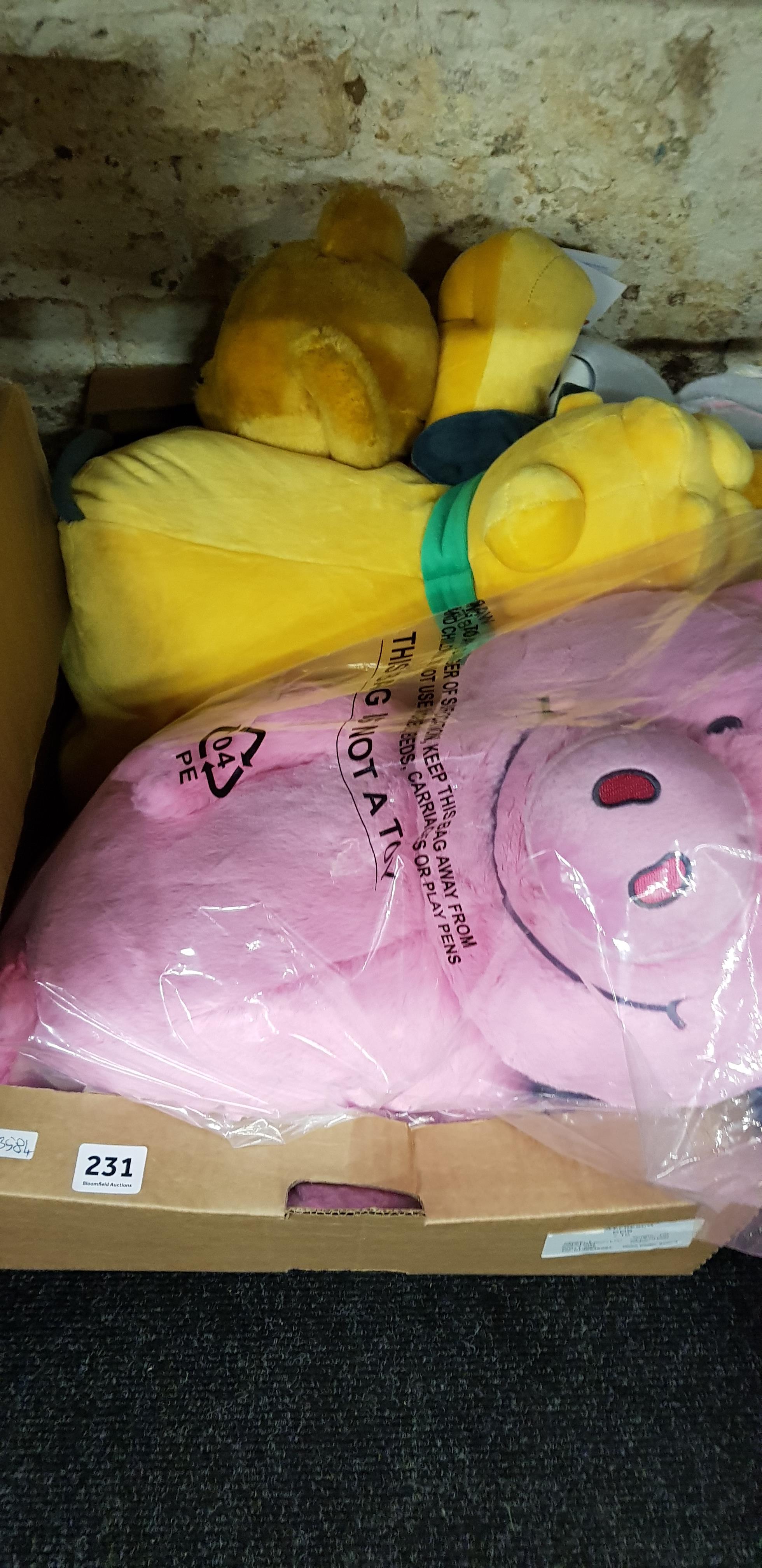 BOX OF SOFT TOYS