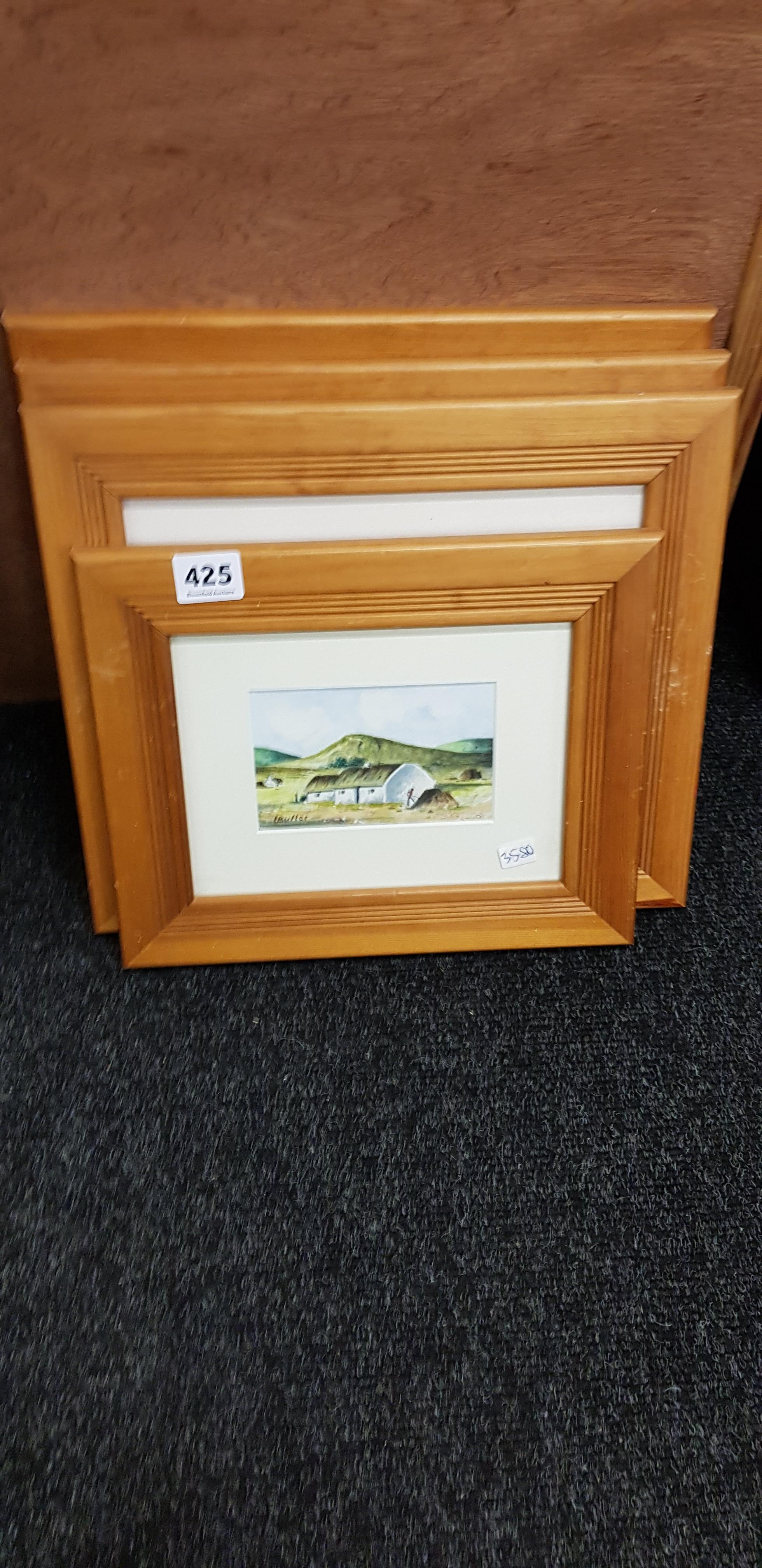 SET OF 4 WATERCOLOURS