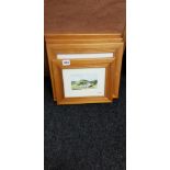 SET OF 4 WATERCOLOURS