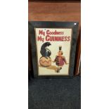 VINTAGE FRAMED GUINNESS POSTER