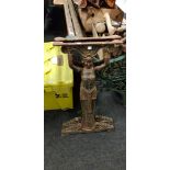 PAIR OF ORIGINAL 1920 ART DECO BENCH ENDS