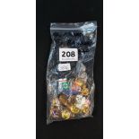 BAG OF FOOTBALL BADGES