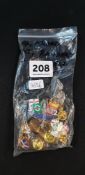 BAG OF FOOTBALL BADGES