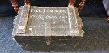 MILITARY BOX - CAPT. J COLHOUN