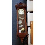 MAHOGANY VIENNA WALL CLOCK