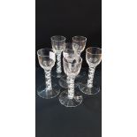 SET 6 AIRTWIST GLASS STEM GLASSES