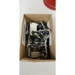 BOX LOT OF CHROME DOOR HANDLES