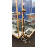 TELECOPIC BRASS STANDARD LAMP