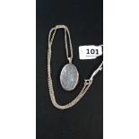 SILVER LOCKET AND CHAIN