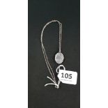SILVER LOCKET AND CHAIN