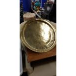 LARGE BRASS TRAY