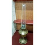 BRASS LAMP WITH GLOBE