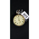 SILVER POCKET WATCH - J G GRAVES OF SHEFFIELD