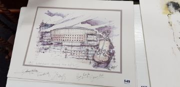 AUTOGRAPHED WATERFRONT OPENING PRINT