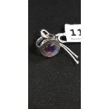 SILVER AMETHYST BULLS EYE RING BY FOLLIE-FOLLIE