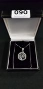 SILVER TREE OF LIFE PENDANT AND CHAIN