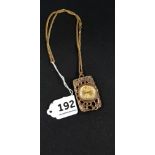 LADIES VINTAGE WATCH AND CHAIN