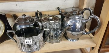 6 ITEMS SILVER PLATE