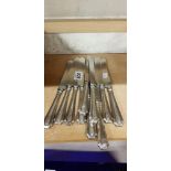 SET OF 10 SILVER HANDLED KNIVES