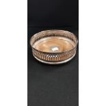 SILVER WINE COASTER